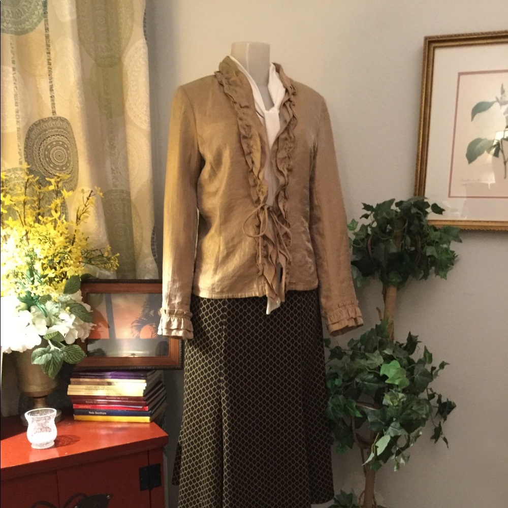 Ruffled Gold Jacket
